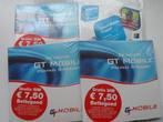 SIM-kaarten, GT mobile, met 7,50 beltegoed, p/s 5 euro, Ophalen of Verzenden, Nieuw, Simkaart