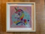 Klein diamond painting Eenhoorn 21x21, Ophalen of Verzenden, Schilderij, Minder dan 50 cm