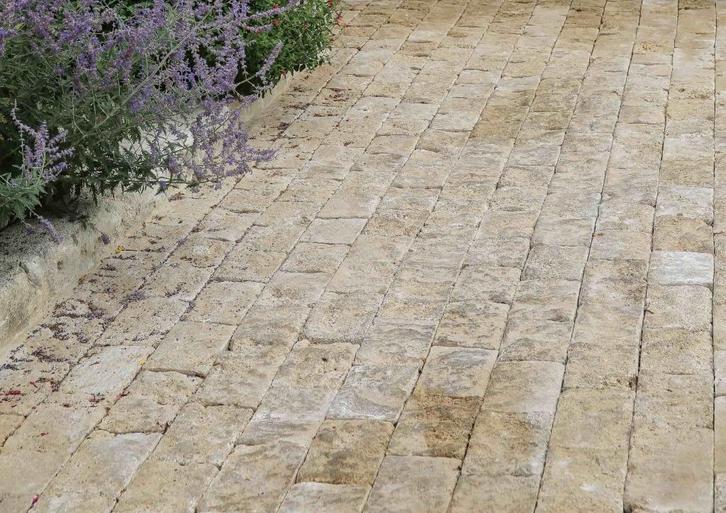 kinderkoppen-kasseien  lapitur yellow 20x14x5-7cm, Tuin en Terras, Tegels en Klinkers, Nieuw, Klinkers, Natuursteen, 10 m² of meer