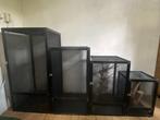Te koop 12 gazenterrariums, Ophalen, Gebruikt, Terrarium of Paludarium