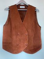 Leren gilet Annemarel mt 46, Ophalen of Verzenden, Zo goed als nieuw, Maat 46/48 (XL) of groter, Bruin