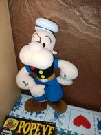 Popeye knuffel 30 cm groot + oude stripbladen, Ophalen of Verzenden