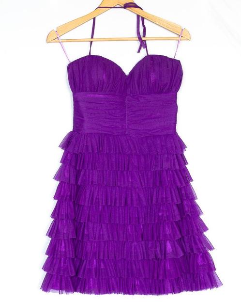 Feestjurk – Paars – Maat XS, Kleding | Dames, Gelegenheidskleding, Zo goed als nieuw, Cocktailjurk, Maat 34 (XS) of kleiner, Paars
