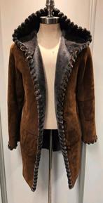 Luxe unieke dames lammy coat - maat S / M - lamsleer & vacht, Ophalen of Verzenden, Zo goed als nieuw, Maat 36 (S), Bruin
