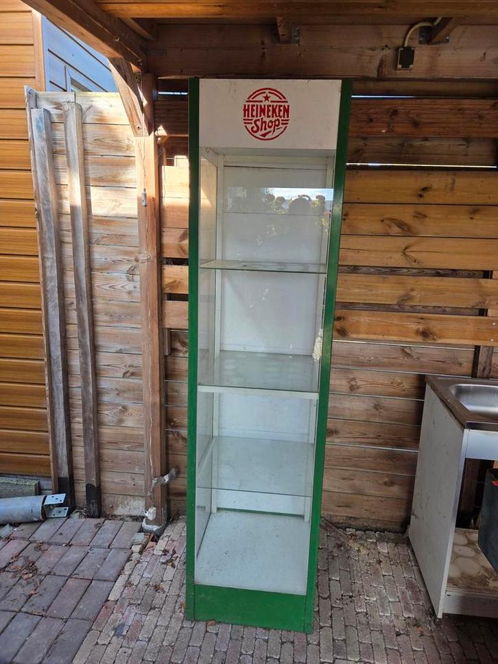 Originele Heineken Vitrinekast met Verlichting, Huis en Inrichting, Kasten | Vitrinekasten, Ophalen