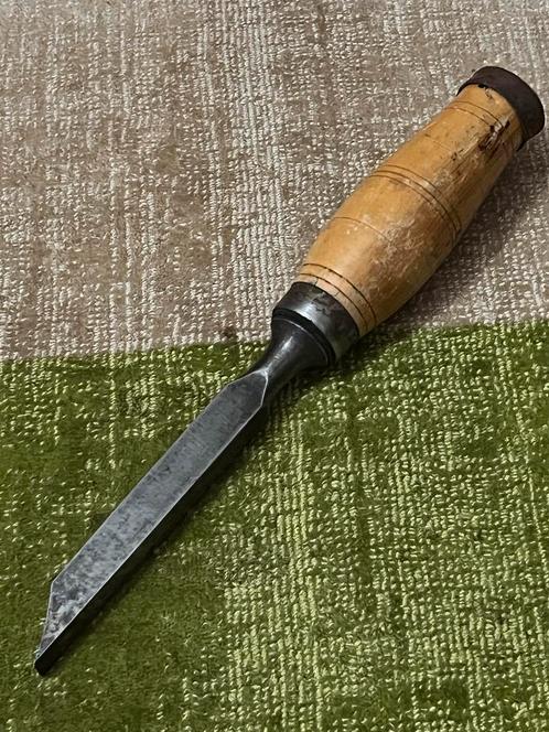 Antieke SAGE 13 mmHoutbeitel met Houten Handvat, Antiek en Kunst, Antiek | Gereedschap en Instrumenten, Ophalen of Verzenden