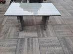 Tuintafel 80 x 140 cm met glasplaat, Tuin en Terras, Tuintafels, Ophalen, Gebruikt, Rechthoekig, Kunststof