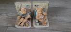 Boekensteunen met beertjes, Verzamelen, Beren en Cherished Teddies, Ophalen of Verzenden, Gebruikt, Stoffen beer, Overige merken