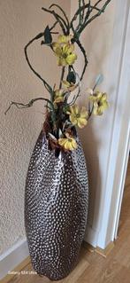 Gave grote vaas met kunstplant, Huis en Inrichting, Ophalen, Zo goed als nieuw, Minder dan 50 cm