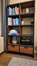 Industriële boekenkast met lades, Ophalen, Gebruikt, 50 tot 100 cm, Met lade(s)