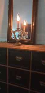 Prachtige antieke kristallen tafellamp., Huis en Inrichting, Lampen | Tafellampen, Antiek, Ophalen of Verzenden, Zo goed als nieuw