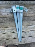 3 grondpinnen/ paalhouders 75cm lang, Ophalen of Verzenden, Zo goed als nieuw, Overige typen