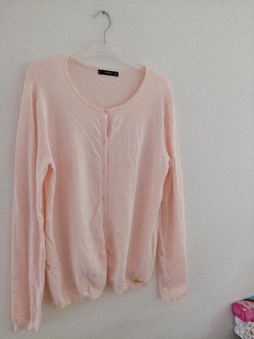 Vest lang 76cm Mango L zacht roze 80%viscose 1week Gedragen, Kleding | Dames, Truien en Vesten, Zo goed als nieuw, Maat 42/44 (L)