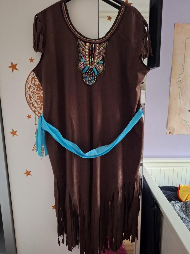 Jurk Indianen / Boho / Hippie maat 52, Kleding | Dames, Carnavalskleding en Feestkleding, Carnaval, Maat 46/48 (XL) of groter