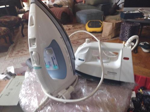 2 Strijkijzers: Tefal & Rowenta - Gebruikt, Witgoed en Apparatuur, Strijkijzers en Strijkplanken, Gebruikt, Strijkijzer met snoer