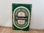 Prachtig vintage reclamebord Heineken (30x20), Verzamelen, Ophalen of Verzenden, Zo goed als nieuw, Reclamebord