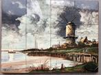 Tegelplateau, “de Molen” naar Jacob Isaackz Ruisdael, IGST, Antiek en Kunst, Antiek | Wandborden en Tegels, Ophalen