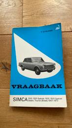 Vraagbaak Simca 1301+special, 1501+special, 1967-1972, Ophalen of Verzenden