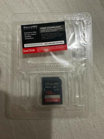 SanDisk Extreme Pro 128GB SD Kaart - Nieuw beschikbaar voor biedingen