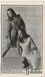 retro reclame 1969 Hollandia dames lingerie Persica jurkjes, Verzenden, Overige typen