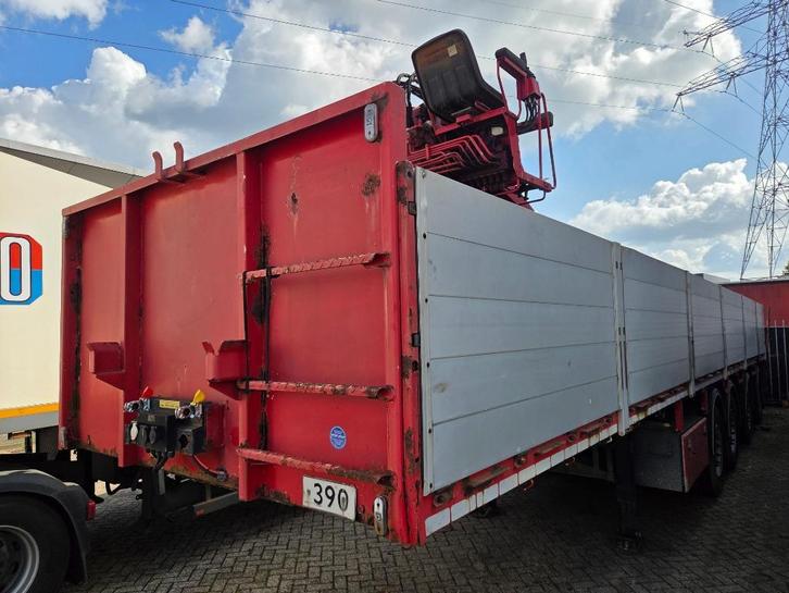 PACTON 4 ASSIGE STENEN OPLEGGER. HIAB KRAAN., Auto's, Vrachtwagens, Bedrijf, Aanhangers en Opleggers, Ophalen