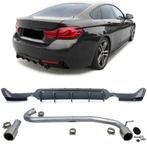 2 X Chrome Uitlaat Carbon Diffuser Bmw 4 serie F32 F33 F36 M