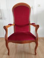 Voltaire Fauteuil, Ophalen, Hout, Gebruikt, 75 tot 100 cm