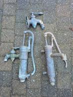 3 oude Koperen Kranen / Waterpompen antiek, Tuin en Terras, Waterpompen, Ophalen of Verzenden, Gebruikt, Handmatig, Voorzetpomp