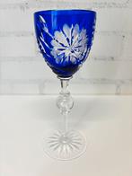Antiek kristallen glas, kobalt blauw, Antiek en Kunst, Antiek | Glas en Kristal, Ophalen of Verzenden