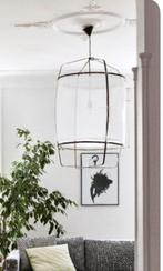 Kopie Ay Illuminate Z1 Hanglamp Linnen Bamboe 67cm, Ophalen, Zo goed als nieuw, Stof, 75 cm of meer