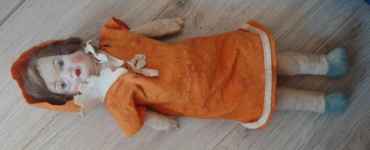 Antieke poppen van papier marche 42 cm, Antiek en Kunst, Antiek | Speelgoed, Ophalen of Verzenden