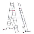 Altrex ladder 2 x12 sporten, Ladder, Gebruikt, Opvouwbaar of Inschuifbaar, 4 meter of meer