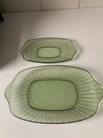 glazen schalen Neerlandia Copier Leerdam zilvergroen, Huis en Inrichting, Keuken | Servies, Ophalen of Verzenden