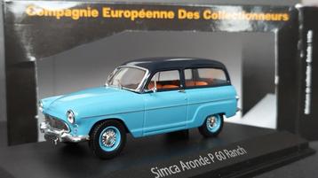 Simca Aronde P60 Ranch 1:43 Norev Pol  beschikbaar voor biedingen