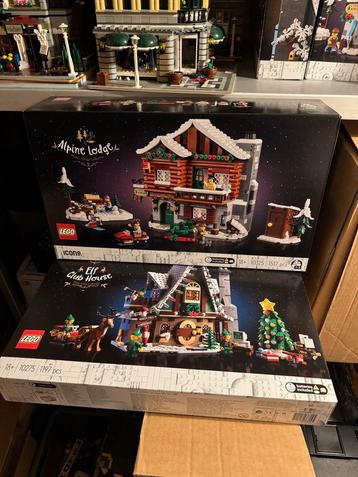 Set van 2 Lego sets: Alpine Lodge & Elf Club House beschikbaar voor biedingen