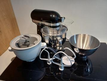 Kitchenaid onyx zwart met (room)ijsmaker beschikbaar voor biedingen