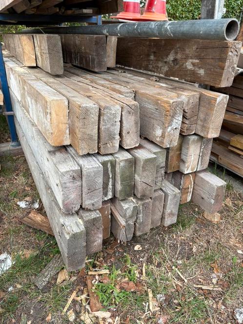 Houten balken, gordingen 6x16,5 cm div lengtes, Doe-het-zelf en Verbouw, Hout en Planken, Zo goed als nieuw, Balk, Vuren, 300 cm of meer