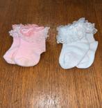Baby sokje 1x roze met kant, Meisje, Ophalen of Verzenden, Zo goed als nieuw, Merkloos