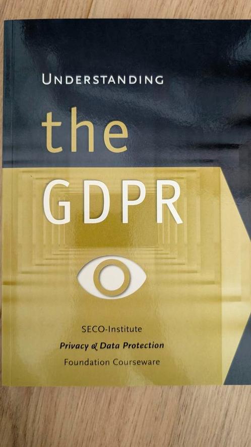 Understanding the GDPR seco institute, Boeken, Overige Boeken, Zo goed als nieuw, Ophalen of Verzenden