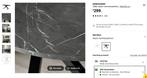 eettafel marmerpatroon/ dining table marble pattern, Ophalen, 100 tot 150 cm, Zo goed als nieuw, Vijf personen of meer