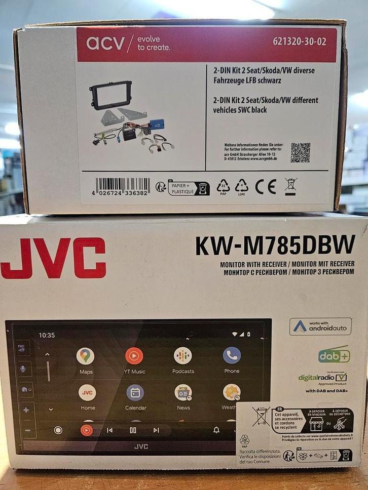 JVC KW-M785DBW PLUS STUURINTERFACE GOLF, Auto diversen, Autospeakers, Nieuw, Ophalen of Verzenden