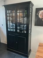Zwart geverfde servieskast, Huis en Inrichting, Kasten | Buffetkasten, Ophalen, Zo goed als nieuw, Overige houtsoorten, Met deur(en)
