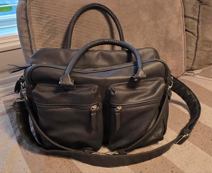 Zwarte Ralph Boyer Tas, Kinderen en Baby's, Luiertassen, Zo goed als nieuw, Schoudertas, Ophalen of Verzenden