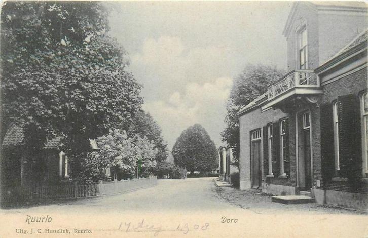 701107043 Ruurlo, Verzamelen, Ansichtkaarten | Nederland, Gelderland, Voor 1920, Verzenden
