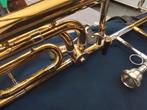 BACH  U S.A  TROMBONE 3 B BORING MET KWARTVENTIEL ,B,J 1976, Ophalen of Verzenden, Zo goed als nieuw, Tenor