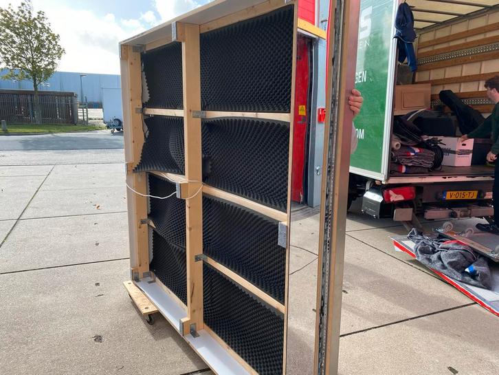 Spiegel Podium met LED Verlichting - 200x210x27cm, Huis en Inrichting, Woonaccessoires | Spiegels, Zo goed als nieuw, Ophalen