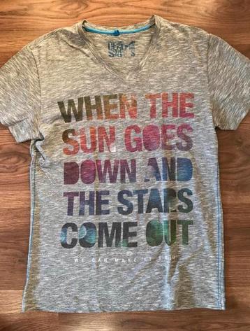 t-shirt met tekst (Denim Stuff) S beschikbaar voor biedingen
