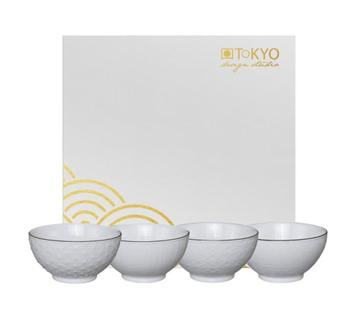 Tokyo Design Studio - Nippon White - Set van 4 Kommen Ø 15cm beschikbaar voor biedingen