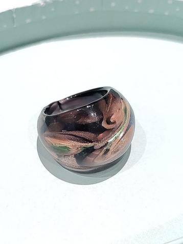 Aventurijn Murano Glas Ring Venetiaanse Mt 17,5  beschikbaar voor biedingen