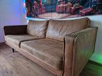 Bank leer cognac 2.5 zits 185x92, Huis en Inrichting, Banken | Bankstellen, Ophalen, Gebruikt, 75 tot 100 cm, Leer